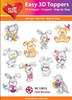 Hearty Crafts Easy 3D Toppers Cute Bunnies HC13012