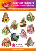 Hearty Crafts- Easy 3D Toppers Flower Owls- 10 designs