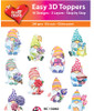 Hearty Crafts- Easy 3D Toppers Gnomes in Spring- 10 designs