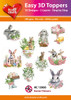 Hearty Crafts- Easy 3D Toppers Easter Flowers- 10 designs