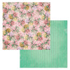 Bo Bunny- Willow & Sage- 12x12 Double-sided Paper- Hydrangeas- 2pc
