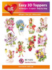 Hearty Crafts- Easy 3D Toppers- 10 designs- Garden Faries HC11272