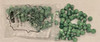 Sealing Wax Metallic Pine Green Octagon Shape 100pcs/bag