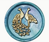 Sealing Wax Seal Stamp - Peacock Couple Pair