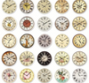 50 pieces Clock face stickers Vinyl waterproof. Perfect for collage and steampunk