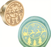 Sealing Wax Seal Stamp -Brass Sleigh over Tree Tops