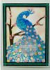 Frantic Stamper Cutting Die- Perched Peacock Card Panel