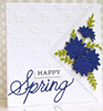Frantic Stamper Cutting Die- Corner Floral with Overlay Blooms