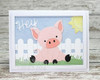 Frantic Stamper Cutting Die- Cute Piglet in a Pen