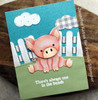 Frantic Stamper Cutting Die- Cute Piglet in a Pen