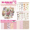 Find It Trading 3D-Push Out Pink Flowers #47-24 3D Images with 8 Background Papers