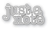 Memory Box 100% Steel Just a Note Daily Script Cutting Die- 94663