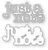 Memory Box 100% Steel Just a Note Daily Script Cutting Die- 94663