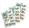 Katy Sue Design- Die Cut Decoupage- Christmas Robin (Set of 3)