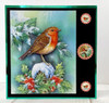 Katy Sue Design- Die Cut Decoupage- Christmas Robin (Set of 3)
