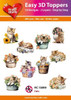 Hearty Crafts- Easy 3D Toppers Cats- 10 designs