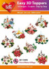 Hearty Crafts- Easy 3D Toppers Floral Winter Village- 10 designs