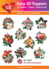 Hearty Crafts- Easy 3D Toppers Christmas Decorations- 10 designs
