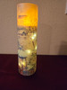 Flameless LED Pillar Candle- 3 pc - Gold