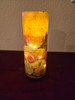 Flameless LED Pillar Candle- 7 pc - Gold