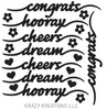 Krazy Kreations Double Stick Stickers- Congrats