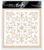 Hunkydory for The Love of Masks - Filigree Swirl Tile 6"x6" - FTLM375