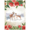 Stamperia A4 Decoupage Rice Paper - Home for the Holidays- Deer