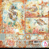 Ciao Bella 8"x 8" Paper Pad- 12 Double-sided papers- Coral Reef