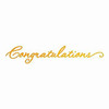 Artdeco Creations Congratulations Ultimate Crafts Classic Sentiments Hotfoil Plate, 4.2' X.8'