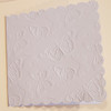 Craft Style Products- 6"x6" Scalloped Edge Card Blanks & Envelopes- white 10 pack- 300gsm- Embossed Butterfly