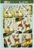 Hunkydory Crafts Playful Pals- Decoupage Topper Sheet- Forest Friends DECTOP960