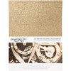 Harmony Paper Company Diamond Chic Glitter- 20 sheets Glitter Paper- Rose Gold