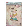 Little Birdie Crafts- A4 Decoupage Papers- Birdie Cafe- 4 sheets