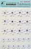 Little Birdie Crafts- Handmade Embellishments- Glitter Jeweled Florettes- White 24pc