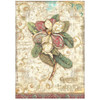 Stamperia A4 Decoupage Rice Paper - Christmas Greetings- Flower
