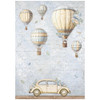 Stamperia A4 Decoupage Rice Paper - Timeless- Air Balloons