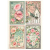 Stamperia A4 Decoupage Rice Paper - House of Roses- Cards