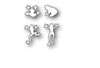 Poppystamps 100% Steel Die Tiny Frogs 1781