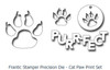Frantic Stamper Cutting Die- Cat Paw Print Set (set of 4 dies)