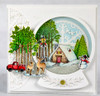 Heartfelt Creations Festive Winterscapes Collection- 1 paper pad, 4 dies, and 3 stamps (No pink bag)