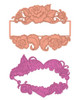 Heartfelt Creations Elegant Rose Banner Dies and stamps