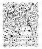Heartfelt Creations Joyous Noel Collection - Joyous Noel Background Cling Stamp