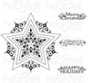 Heartfelt Creations Cling Rubber Stamp- Holiday Star