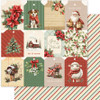 Paper Rose- 6x6" Paper Collection - Christmas Tree Farm Basics