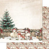 Paper Rose- 6x6" Paper Collection - Christmas Tree Farm Basics