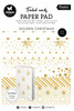 Studio Light Foiled Cards Paper Pad- Golden Christmas 24sh