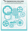 SL Embossing Folder Vintage Gears Pattern Essentials 150x150x4mm 1 PC nr.16