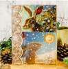 Hunkydory Meadow Hares At Wintertime Printed Parchment