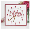 Creative Expressions- Paper Cuts Collection - Wine O'Clock Edger