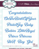 Creative Expressions- Jamie Rodgers- Sentiments Collection- New Baby Craft Die